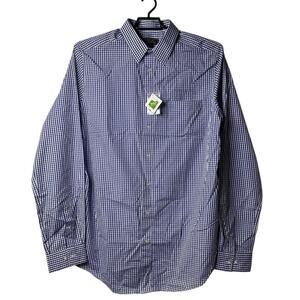 KS Signature Men's Long Sleeves Plaid Shirt Button Up Size 17‎ Tall New